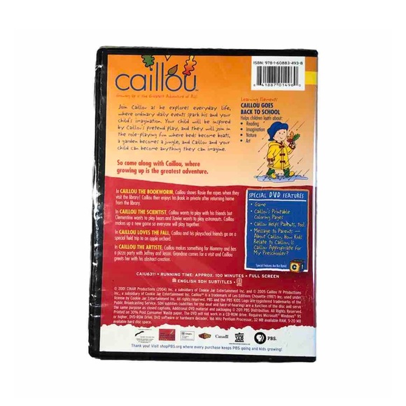 PBS Kids: The Best of Caillou: Caillou Goes Back to School New DVD - Picture 6 of 12